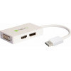 Techly DisplayPort 1.2 to HDMI/DVI/DisplayPort 4K ������������ - (IADAP DP-COMBOF3)