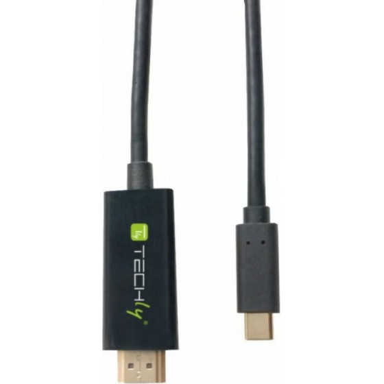 Techly ����������� USB-C ��� �� HDMI 2.0 4� - (IADAP USBC-HDMI2TY)