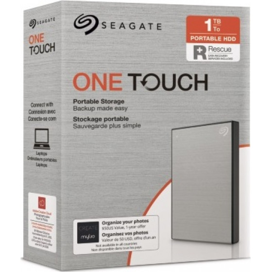 Seagate HDD EXT ONE Touch Drive 1Tb,USB3,Silver,2.5 - (STKB1000401)