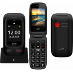 NSP ������ �� ������� 2500DS FLIP 2.4 1.8 DUAL SIM 2G 32MB/32MB RADIO-MP3/MP4 SOS BUTTON BLACK HANDS FREE