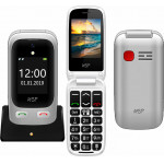 NSP ������ �� ������� 2500DS FLIP 2.4 1.8 DUAL SIM 2G 32MB/32MB RADIO-MP3/MP4 SOS BUTTON SILVER HANDS FREE