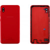 SAMSUNG A10 2019 A105 BATTERY COVER + CAMERA/FLASH LENS RED ORIGINAL SERVICE PACK - (GH82-20232D)