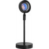 GloboStar �������� Minimal ����������� ��������� ��������� �������� LED 12W DC 5V �� Projector LENS ������� ��� & ������� ����������� USB Rotation Head 180� RAINBOW BLUE - (00812)