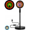 GloboStar �������� Minimal ����������� ��������� ��������� �������� LED 12W DC 5V �� Projector LENS ������� ��� & ������� ����������� USB Rotation Head 180� RAINBOW GREEN - (00816)