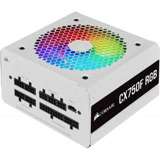 CORSAIR CX750F RGB White BRONZE 80+ - (CP-9020227-EU)