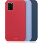 Fonex Rainbow 3 Pack Tpu Case 0.6mm Samsung A41 Light Blue, Red, Blue Backcover - (RBW1457C)