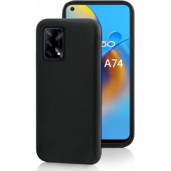 Fonex Tpu Case 0.6mm Oppo A74 5g Black Backcover - (BLK1558B)