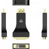 Powertech ���������� DisplayPort �� DVI Passive 4K ������ - (CAB-DP063)
