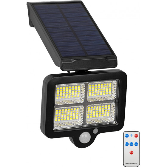 GloboStar ��������� ������� ��������� LED SMD 20W 1500lm �� ������������ �������� 2400mAh - ������������ ����� �� ��������� ������-������ - PIR ��������� ������� ��� �������� ����������� IR ��������� IP65 ����� ����� 6000K - (71483)