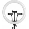 GloboStar Professional Digital Ring Light �36cm LED SMD 50W 5000lm 180� DC 5V �� ������� ����������� USB - ������������ ��� �������� ����������� RF 2.4Ghz ��������� �������� & 3 ������ ��������� - ��������� RGBW+WW Dimmable - (75803)