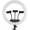 GloboStar Professional Digital Ring Light �36cm LED SMD 50W 5000lm 180� AC 230V �� ������� ����������� ������ - �������� ����������� RF 2.4Ghz ��������� �������� & 3 ������ ��������� - ��������� RGBW+WW Dimmable - (75804)