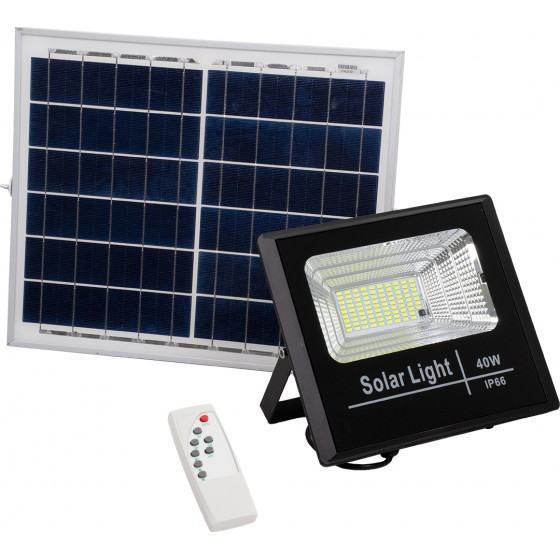 GloboStar ��������� ������� ��������� LED SMD 40W 3200lm �� ������������ �������� 5000mAh - ������������ ����� �� ��������� ������-������ ��� �������� ����������� RF 2.4Ghz ���������� IP66 ����� ����� 6000K - (71555)
