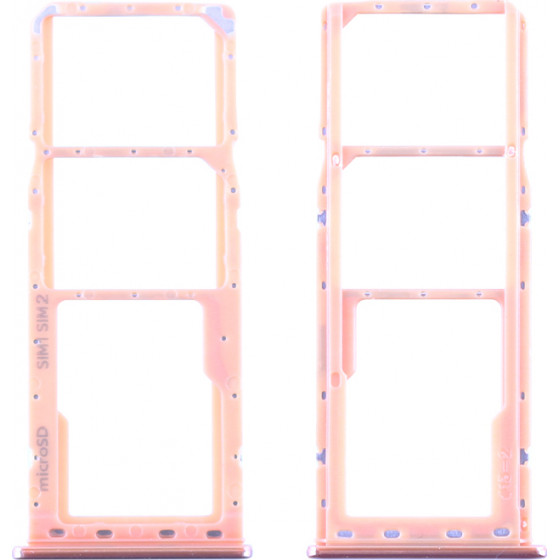SAMSUNG A505 GALAXY A50 2019 DUAL SIM CARD HOLDER CORAL ORIGINAL SERVICE PACK - (GH98-43922D)