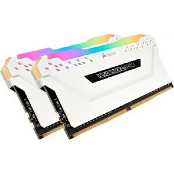 CORSAIR Vengeance RGB PRO 16GB 2 x 8GB DDR4 DRAM3200MHz C16 Memory Kit White - (CMW16GX4M2C3200C16W)