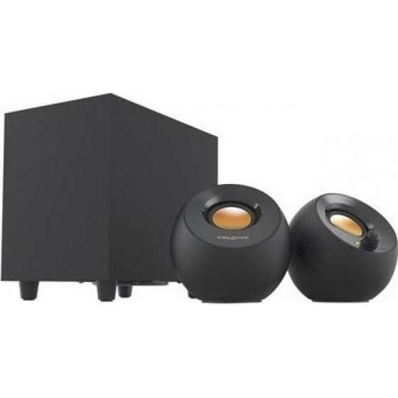 CREATIVE SPEAKERS PEBBLE PLUS 2.1 USB BLACK - (51MF0480AA000)