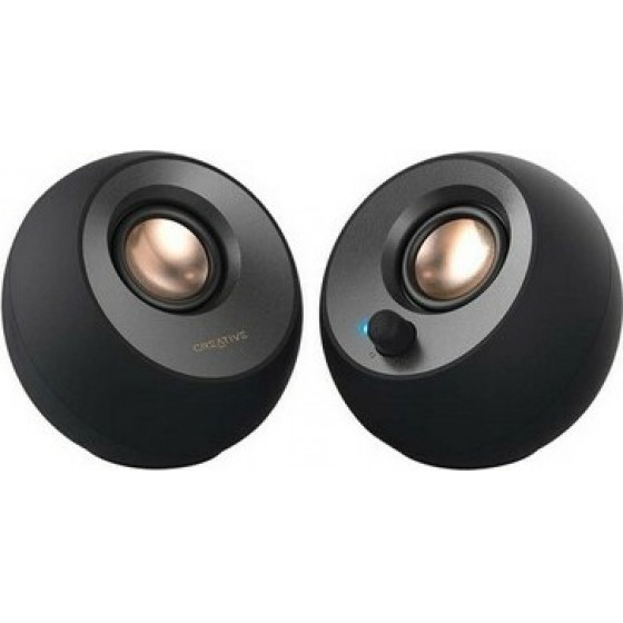 CREATIVE SPEAKERS PEBBLE V2 USB 2.0 BLACK - (51MF1695AA000)