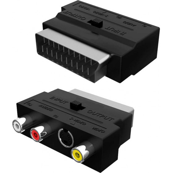 Powertech ���������� SCART �� audio/video & S-Video ������ - (CAB-S011)