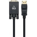 Powertech ������� DisplayPort �� VGA 1080p 1.8m ����� - (CAB-DP056)