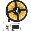 GloboStar ��� ������ LED 5m 72W/5m 12V 60LED/m 5050 SMD 1497lm/m 120� ��������� IP65 �� �������� ����������� RF 2.4Ghz ��� ����������� ����� ����� 3000K Dimmable - (70412)