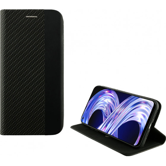 Idol 1991 ���� REALME 8 5G Elite Anti-rfid Book Stand Black - (5205308292828)