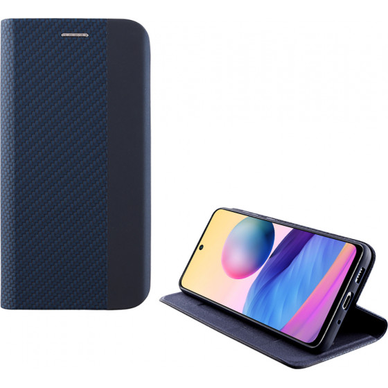Idol 1991 ���� Xiaomi Redmi Note 10 5G Elite Anti-rfid Book Stand Blue - (5205308292965)
