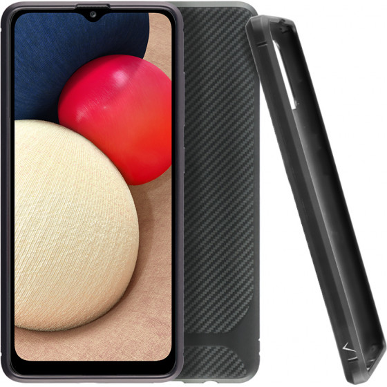 Volte-Tel ���� Samsung A02s A025 Carbon Rugged Camera Protective Black - (5205308291975)