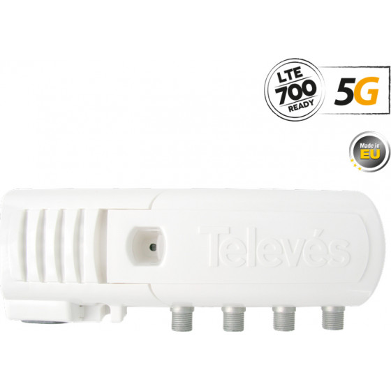 Televes 552220 ��������� ������� F 5G LTE 20dB 110dBuV V/U 3out (2+TV)