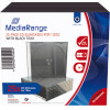 MediaRange 25-Pack CD Slimcases for 1 Disc with black tray - (BOX32-25)