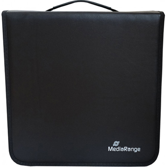 MediaRange Media storage wallet for 500 discs, synthetic leather, black - (BOX96)