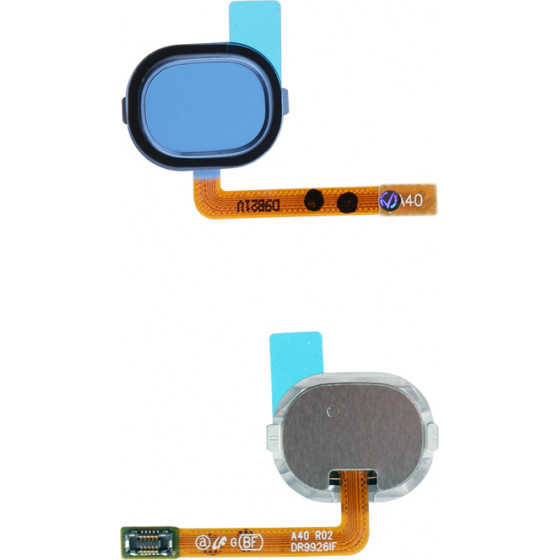 SAMSUNG A40 A405 FLEX HOME BUTTON FINGERPRINT SENSOR BLUE ORIGINAL SERVICE PACK - (GH96-12484C)