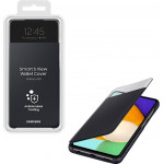 SAMSUNG ���� A52 A525/A526 S VIEW WALLET COVER BLACK- (EF-EA525PBEGEE)