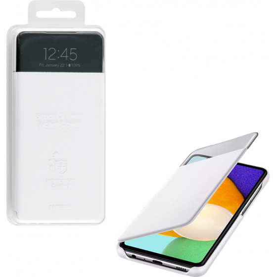 SAMSUNG ���� A52 A525/A526 S VIEW WALLET COVER WHITE- (EF-EA525PWEGEE)
