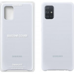 SAMSUNG ���� A71 A715 SILICONE COVERSILVER - (EF-PA715TSEGEU)