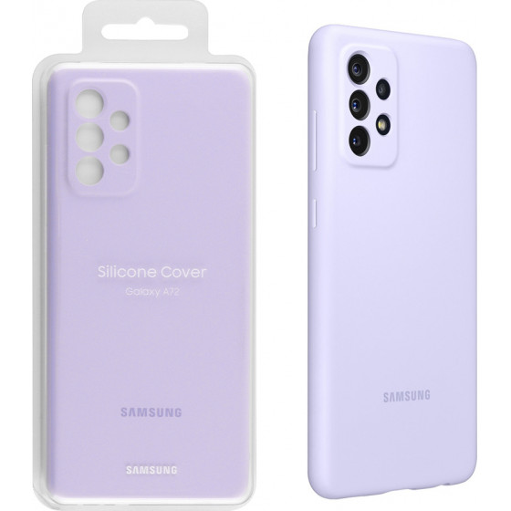 SAMSUNG ���� A72 A725 SILICONE COVER VIOLET- (EF-PA725TVEGWW)
