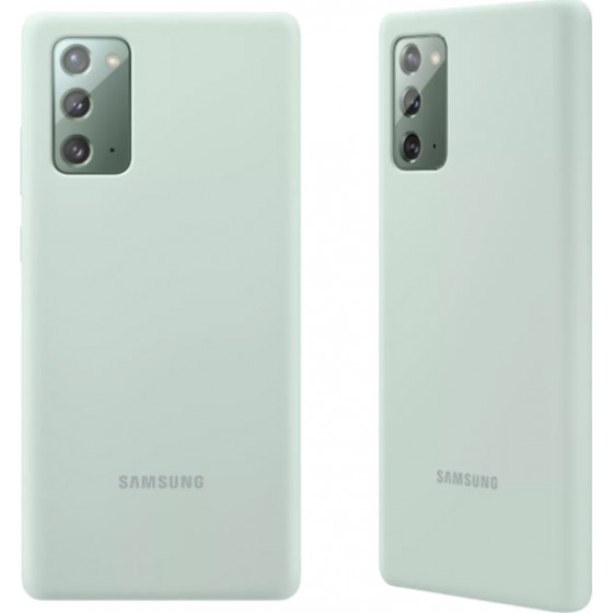 SAMSUNG ���� NOTE 20 N980 SILICONE COVER MINT - (EF-PN980TMEGEU)