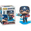 Funko POP! Marvel: Avengers Endgame - Captain America with Broken Shield Mjolnir #573 Bobble-Head Vinyl Figure