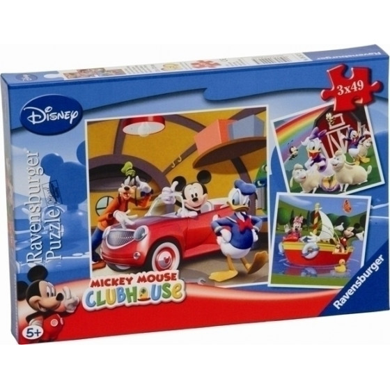 Ravensburger Puzzle Disney Mickey Mouse Clubhouse - Everyboby Loves Mickey (3x49pcs.) (09247)