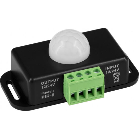 GloboStar ���������� �� PIR ���������-��������� ������� 360� 6m - Motion Sensor DC 12-24V Max 144W - (70743)