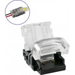 GloboStar ���������� ������������� ������ IP65 - Strip To Cable Connector ��� ����� 1 x ���������� ���������� ������� LED ������� 10mm �� 1 x ������� ����������� - (70720)