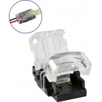 GloboStar ���������� ������������� ������ IP65 - Strip To Cable Connector ��� ����� 1 x ���������� ���������� ������� LED ������� 8mm �� 1 x ������� ����������� - (70716)