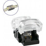 GloboStar ���������� ������������� ������ IP65 - Strip To Strip Connector ��� ����� 2 x ���������� ���������� ������� LED ������� 8mm - (70715)