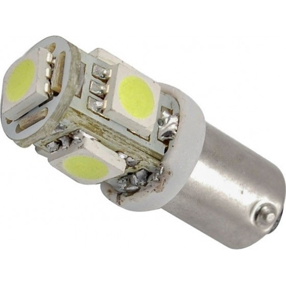 GloboStar ��������� LED Ba9s �� 5 SMD 5050 ����� ����� - (62000)