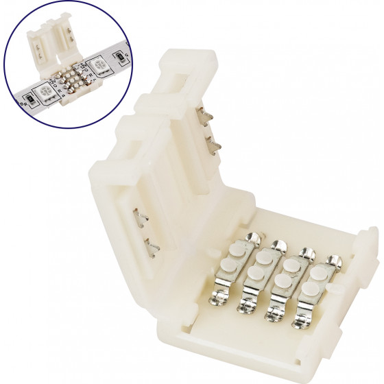 GloboStar ������������� 2 ������� LED RGB - I Connector ��� ���� ��� LED ������� DC-12-24V 10mm RGB - (70712)