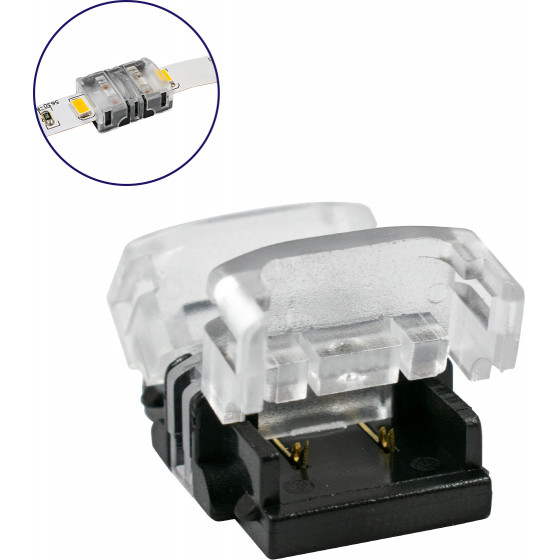 GloboStar ������������� ������ IP20 - Strip To Strip Connector ��� ����� 2 x ���������� ������� LED ������� 10mm - (70717)