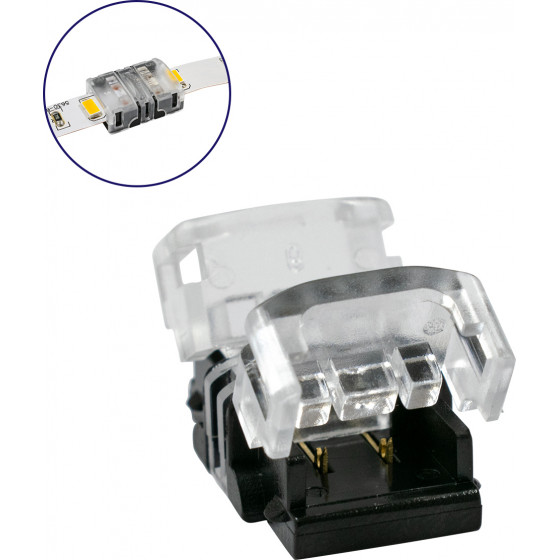 GloboStar ������������� ������ IP20 - Strip To Strip Connector ��� ����� 2 x ���������� ������� LED ������� 8mm - (70713)