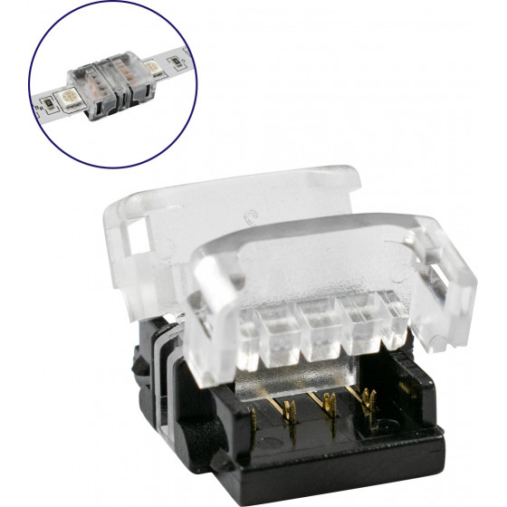 GloboStar ������������� ������ IP20 - Strip To Strip Connector ��� ����� 2 x RGB ������� LED ������� 10mm - (70721)