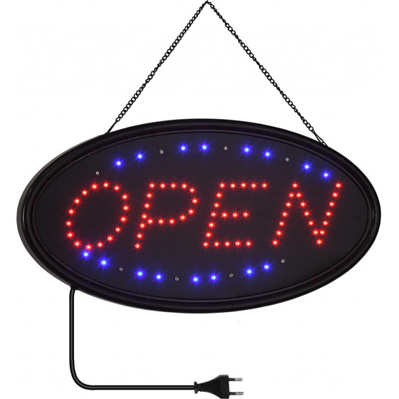 GloboStar ��������� ������� LED �������� OPEN �� ����� AC 230V �47.5x�24.5x�2.5cm - (75683)