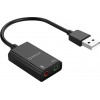 Orico USB ����� ���� SKT2, USB2.0, 2x 3.5mm, ����� - (SKT2-BK-BP)