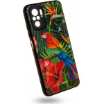 Egoboo Case Glass TPU Jungle Parrot Xiaomi Redmi Note 10 - (XNOT10DTPUJUNGP)