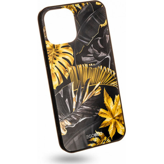 Egoboo Case Glass TPU Lux Leaves iPhone 12 Pro Max - (IP12PMDTPULUXL)